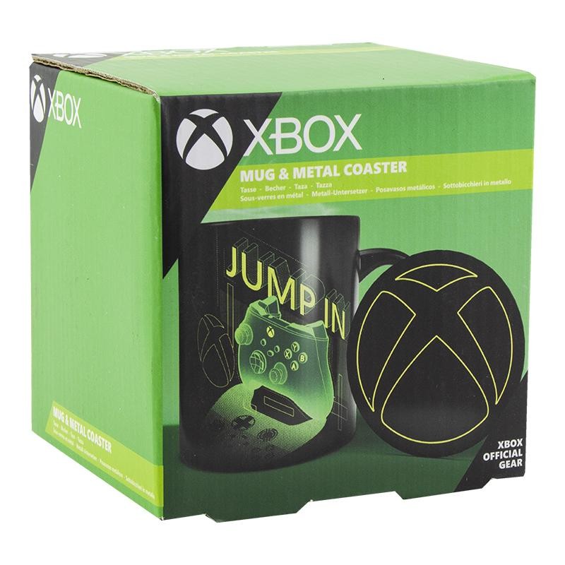 Zestaw prezentowy Xbox: kubek plus metalowa podkładka